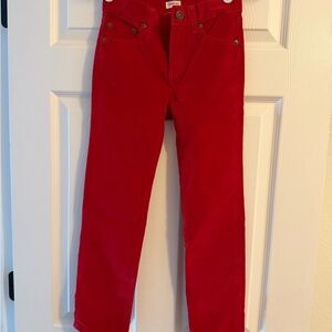 Crewcuts Bright Red Corduroy Pants